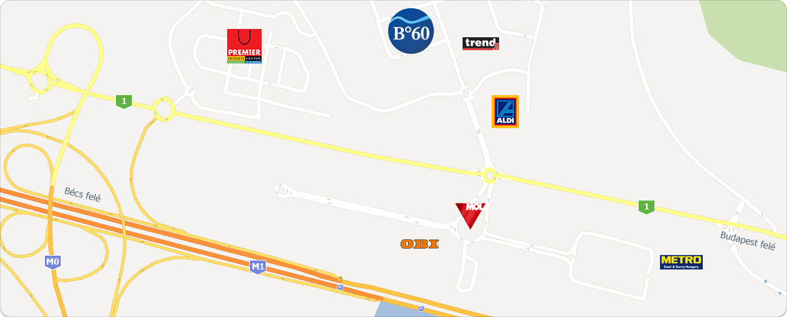 Környéken található fontosabb létesítmények